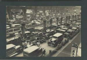 1928 RPPC Berlin Germany Intense Group Of Vehicles On Dock W/Desks Etc