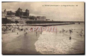 Old Postcard Royan La Plage De Foncillon