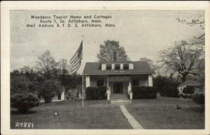 Attleboro MA Woodacre Tourist Home Postcard