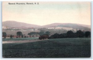 WARWICK, NY New York ~ Hand Colored WARWICK MOUNTAINS c1910s  Postcard