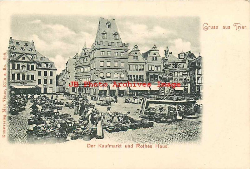 Germany, Trier, Der Kaufmarkt und Rothes Haus, Max Victor No 209