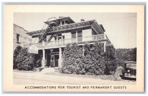 c1940's Nick's Tourist Home & Restaurant Cars Asheville North Carolina Postcard