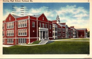 Maine Portland Deering High School 1945