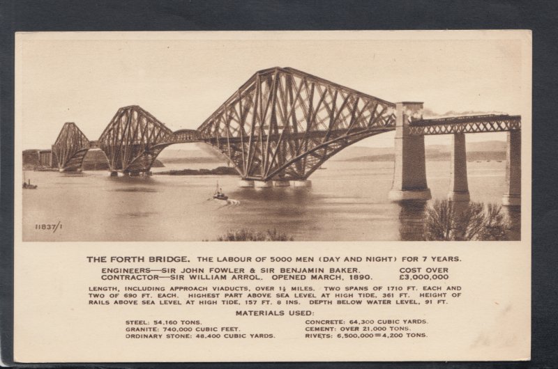 Scotland Postcard - The Forth Bridge, Midlothian  HM643