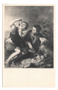 Artist Murillo Painting Children The Cake Eaters  Noyer Art Exposition Postcard