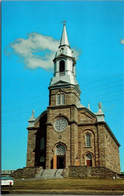 Vtg St Peter's Church Cheticamp Cape Breton NS Nova Scotia Canada View Postcard
