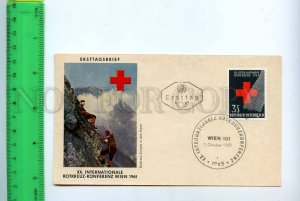 222328 AUSTRIA 1965 year FIRST DAY COVER Red cross congress