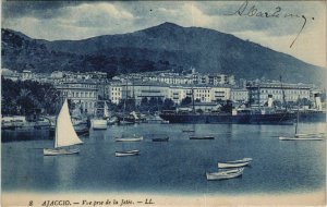 CPA Ajaccio vue prise de la Jetee CORSICA (1077789)