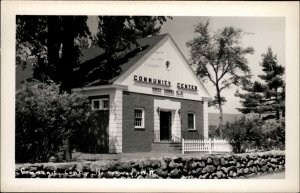 NORTH CONWAY NH Community Center REAL PHOTO RPPC Old Postcard