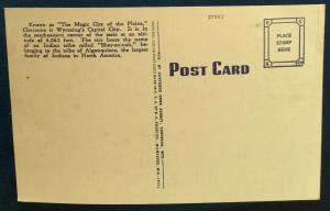 Postcard Unused Post Office Cheyenne WY LB