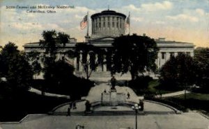 State Capitol and McKinley Memorial - Columbus, Ohio