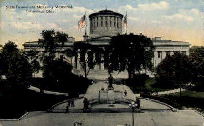 State Capitol and McKinley Memorial - Columbus, Ohio