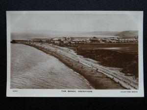 Wales Ceredigion ABERAYRON The Beach c1919 RP Postcard by Valentine