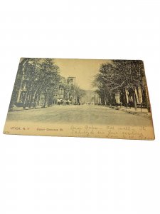 Postcard Antique View of Upper Genesee Street, Utica, NY.    L5