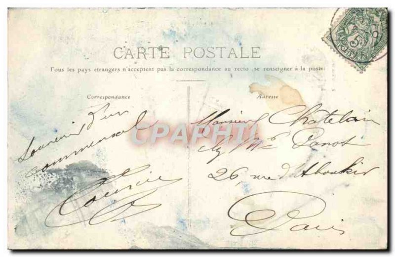 Old Postcard Avallon Vallee du Cousin Meluzien Road Portrait of Gargantua