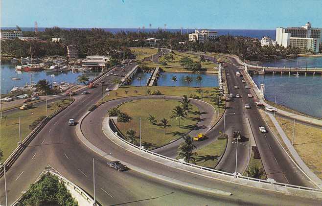 Traffic Circle from Miramar Charter House Hotel - Santurce PR, Puerto Rico