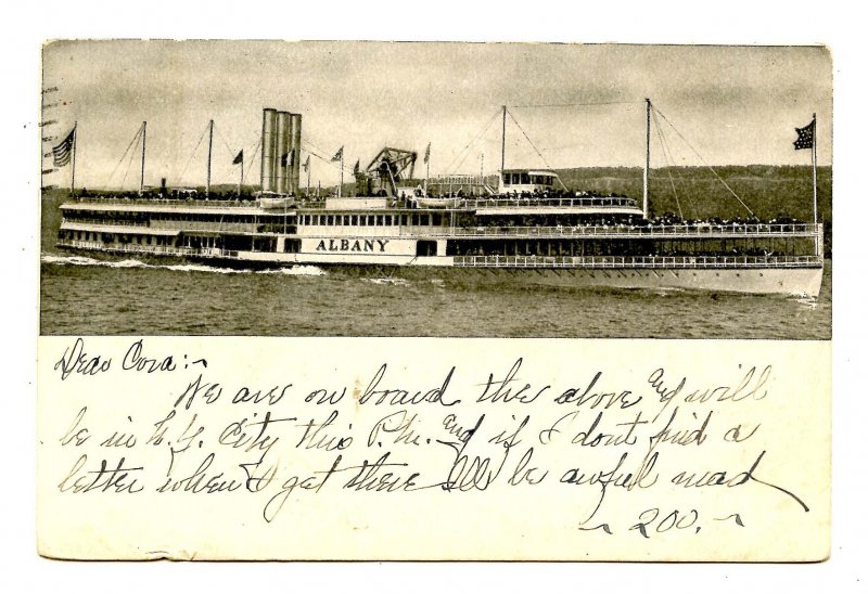 NY - Hudson River. Steamer Albany