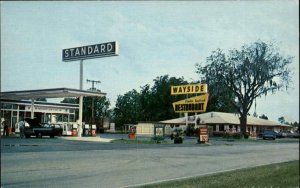 Service Station PA Wayside Restaurant Lounge 1950s-60s Vintage Postcard