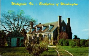 Wakefield VA Virginia Birthplace George Washington Historic Mansion VTG Postcard 