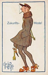 ZUKUNFTS MODEL~DR MERTENS SERIE-KUNSTLER GERMAN POSTCARD