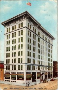 Building Champa Sts Denver Colorado One Cent Postcard Divided Williamson Vintage 