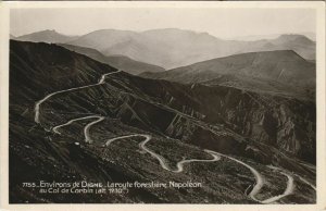 CPA Digne-les-Bains environs - the road to Col de napoleon Corbin (1208766) 