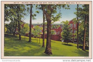 Melrose Dormitory For Boys Mars Hill College Mars Hill North Carolina