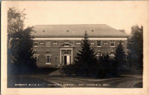 RPPC Margaret Olivia Hall, Northfield Seminary East Northfield MA Postcard I45