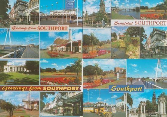 Southport Pier Shops 4x Superb 1980s Postcard s