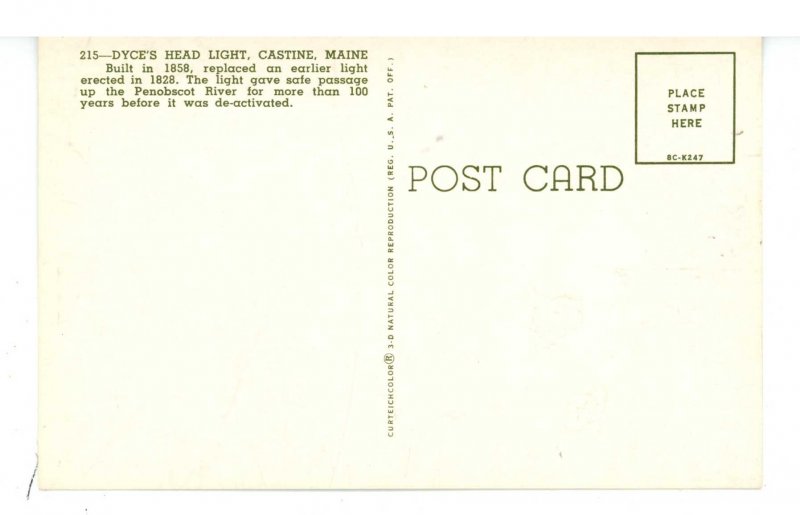 ME - Castine. Dyce's Head Lighthouse