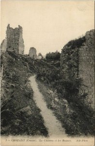 CPA CROZANT Le Chateau et les Ruines (1143845)