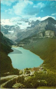Canadian Rockies Lake Louise Postcard VTG UNP Vintage Unused Chrome Moutains 