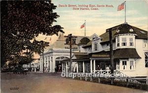 Beach Street looking East, Savin Rock New Haven, Connecticut, CT, USA 1913 