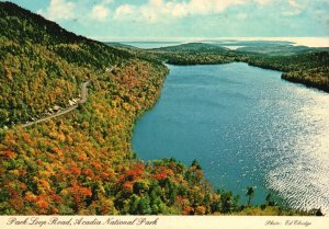 Postcard View From South Bubble Overlooking Jordan Pond Cranberry Islands Maine