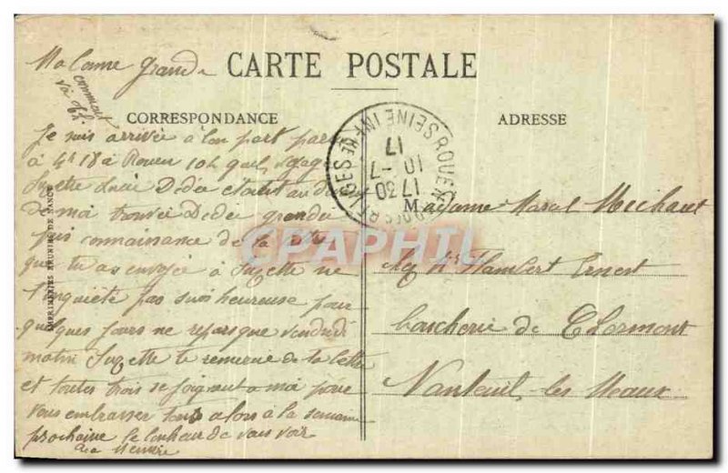 Old Postcard Rouen Tour Jeanne d & # Or 39Arc was shut And Action Castle