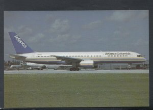 Aviation Postcard- Aeroplane - G-BUDZ B757 Avianca Colombia, Miami Airport T8982