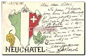 Old Postcard Fantasy Neuchatel Switzerland