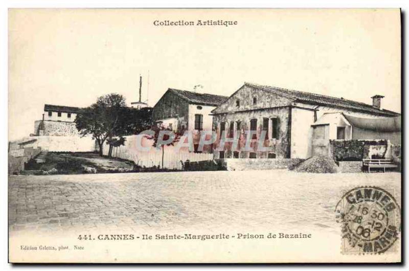 Postcard Old Prison Cannes Sainte Marguerite Island Jail Bazaine