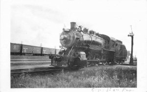 Canadian Pacific Railroad Locomotive #619 RPPC Photo Postcard 20-2548