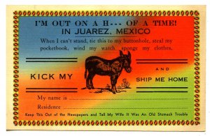 Mexico - Juarez. Humor, Kick My …..