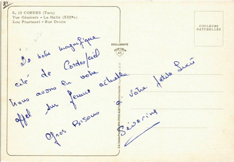 CPM Souvenir de Cordes FRANCE (1016728)