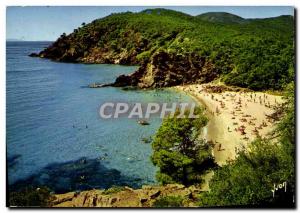 Postcard Modern Colors And Light From France Cavalaire Beach Of a Porto