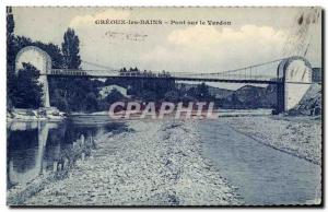 Postcard Old Bridge Verdon Greoux les Bains