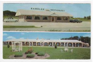 Rambler Restaurant Cars Cameron Missouri postcard