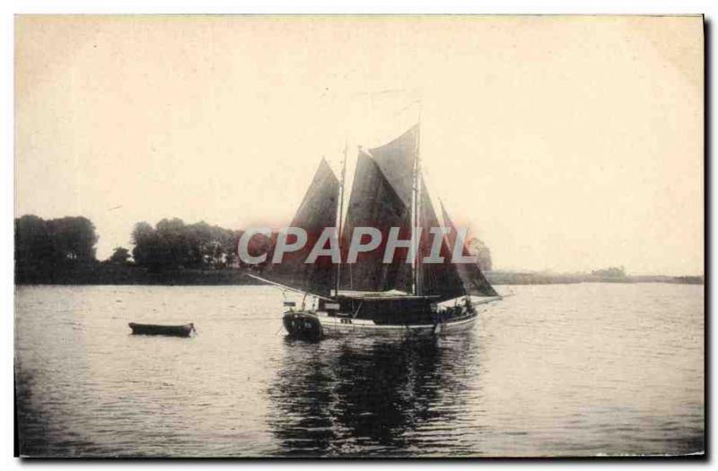 Postcard Old Fishing Boat