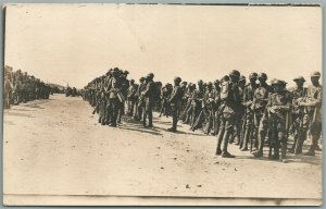 WWI AMERICAN SOLDIERS ANTIQUE REAL PHOTO POSTCARD RPPC