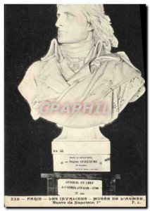 Old Postcard Napoleon 1st Paris Les Invalides Museum of & # 39armee Bust of N...