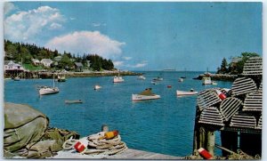 Postcard - Lobster Boats and Gear, on the beautiful coast of Maine