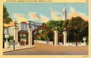 CA - Berkeley. Univ. of California, Sather Gate