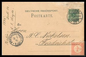 German Reichspost Postcard